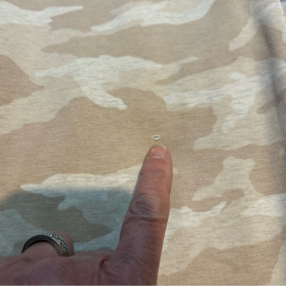 Athleta Balance Printed Jogger L Beige Camo Soft Knit Active Lounge Gym Work Out - Picture 4 of 10